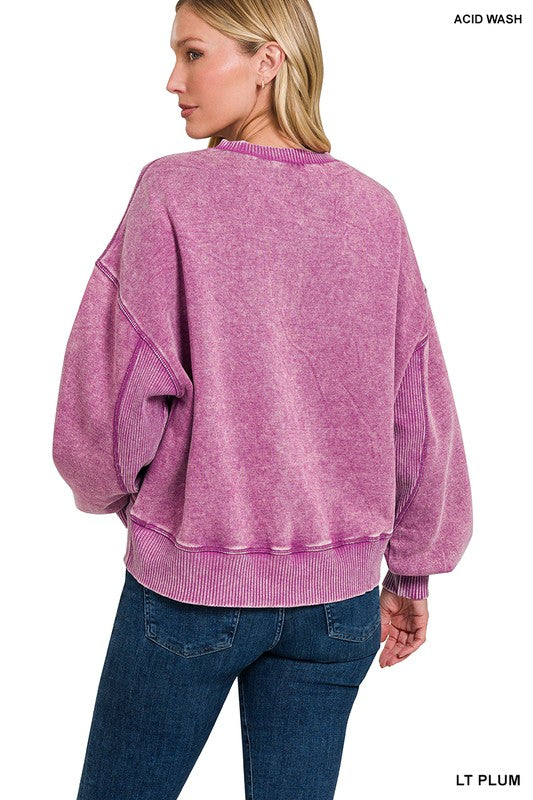 Acid Wash Sweatshirt