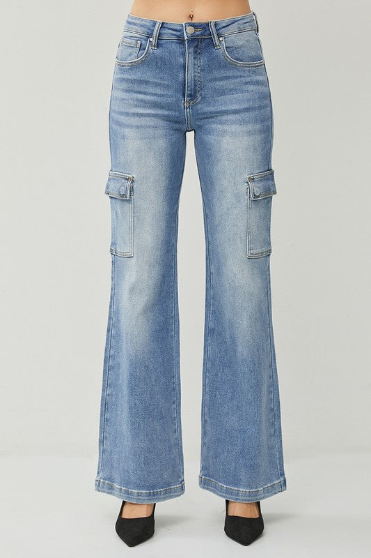 Risen Wide Leg Cargo Jeans