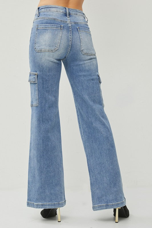 Risen Wide Leg Cargo Jeans